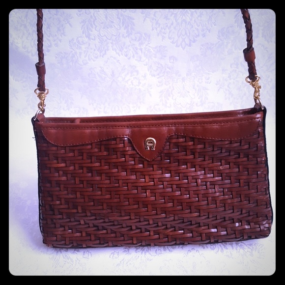 etienne aigner woven purse